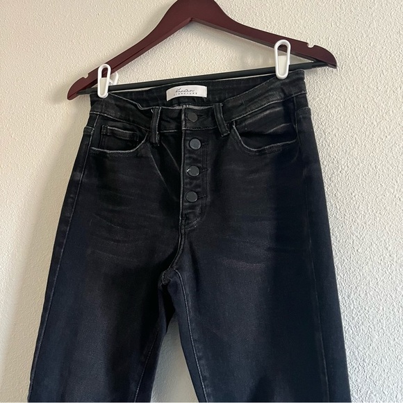 Kancan Signature Kurvy Mid-Rise Black Ankle Skinny Button Fly Jean Size 28 - Picture 3 of 16